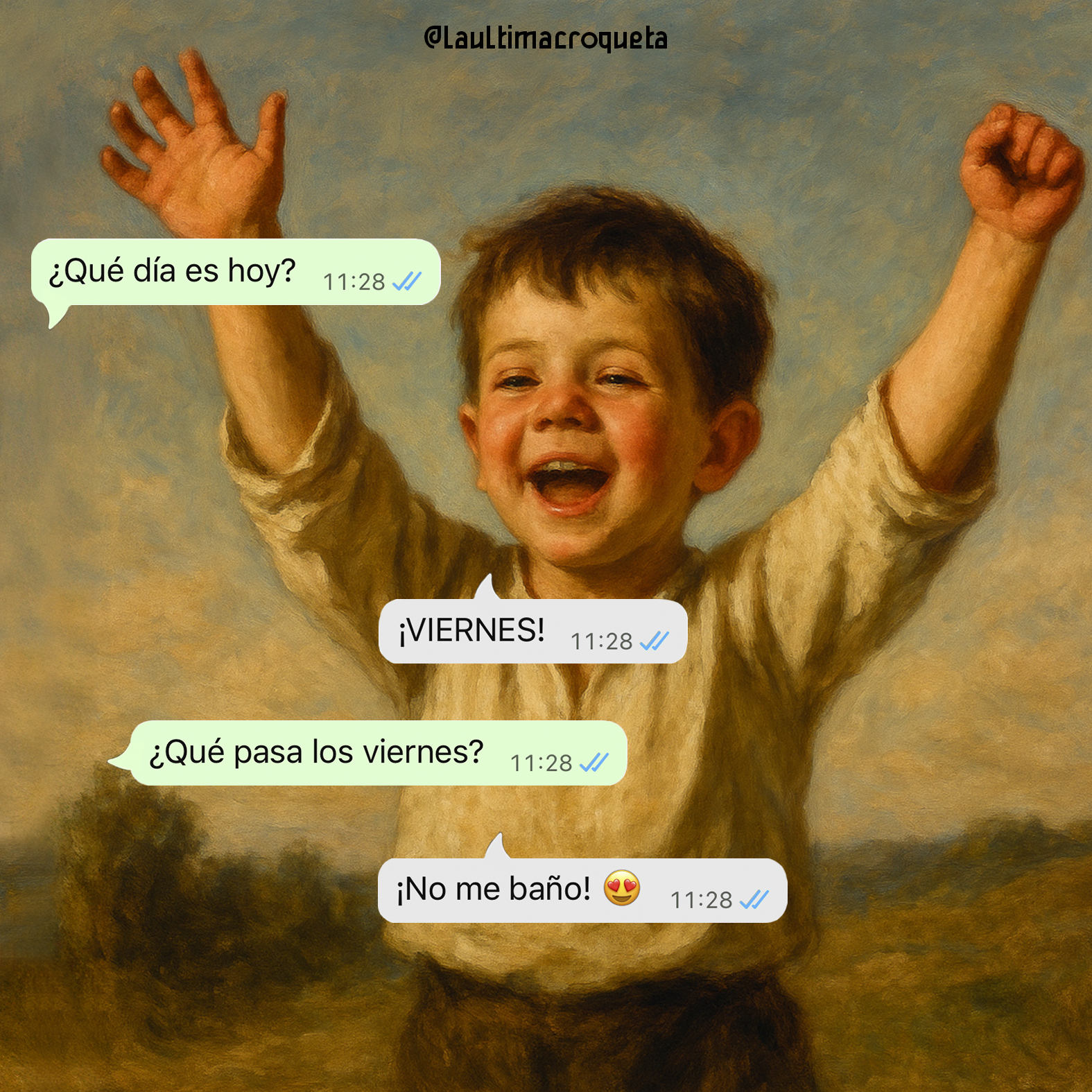 viernes-bano LOS VIERNES NO ME BAÑO - Imagen 1