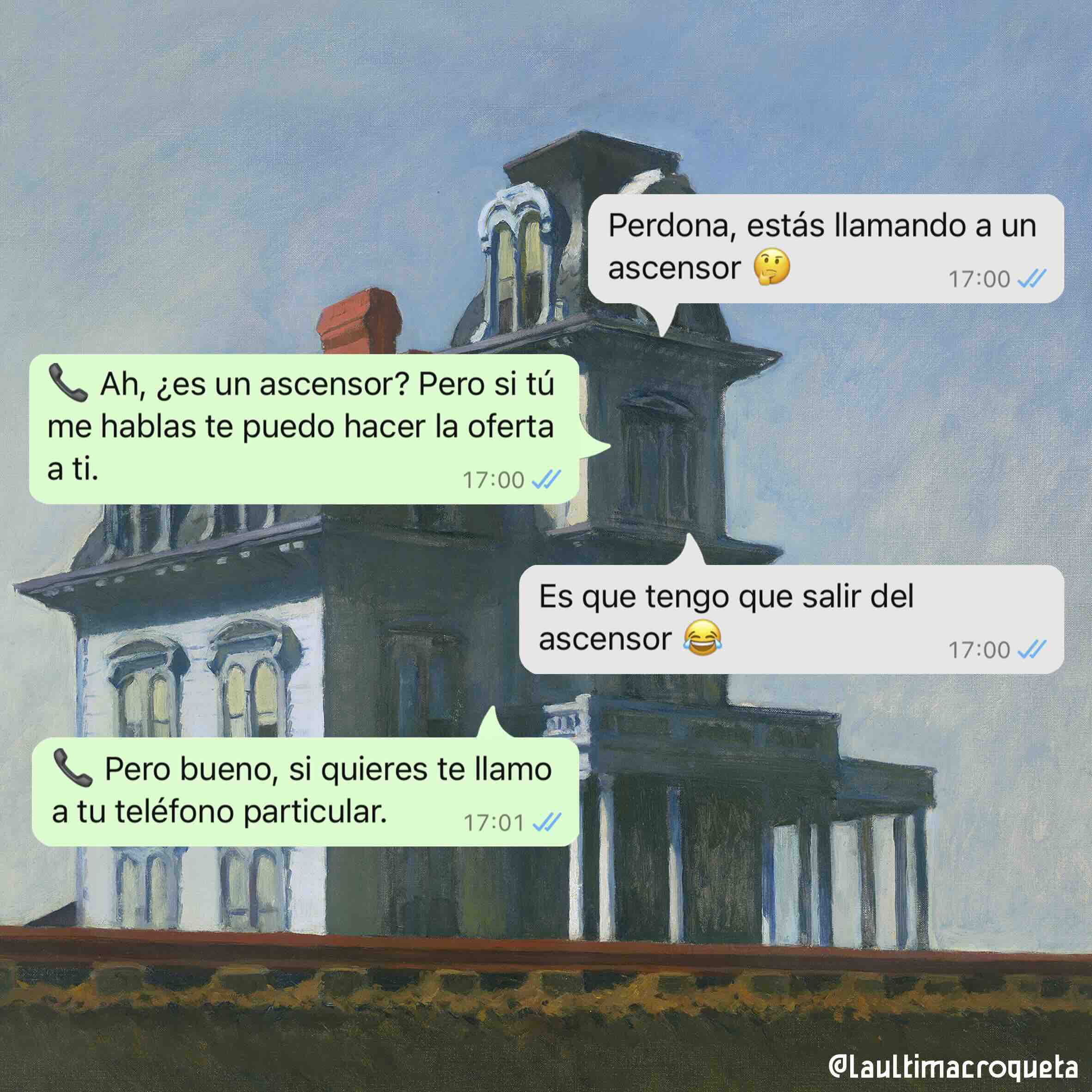 ascensor-hopper SPAM EN EL ASCENSOR - Imagen 1