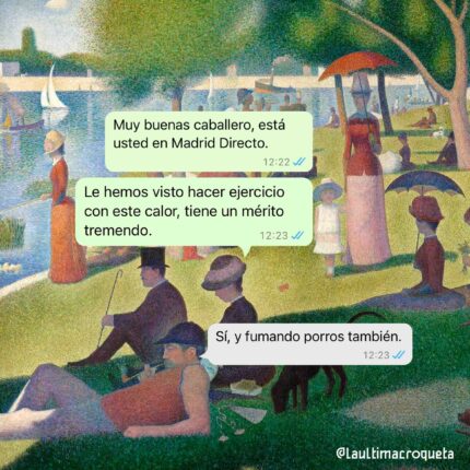 Y FUMANDO UNOS PORROS TAMBIÉN