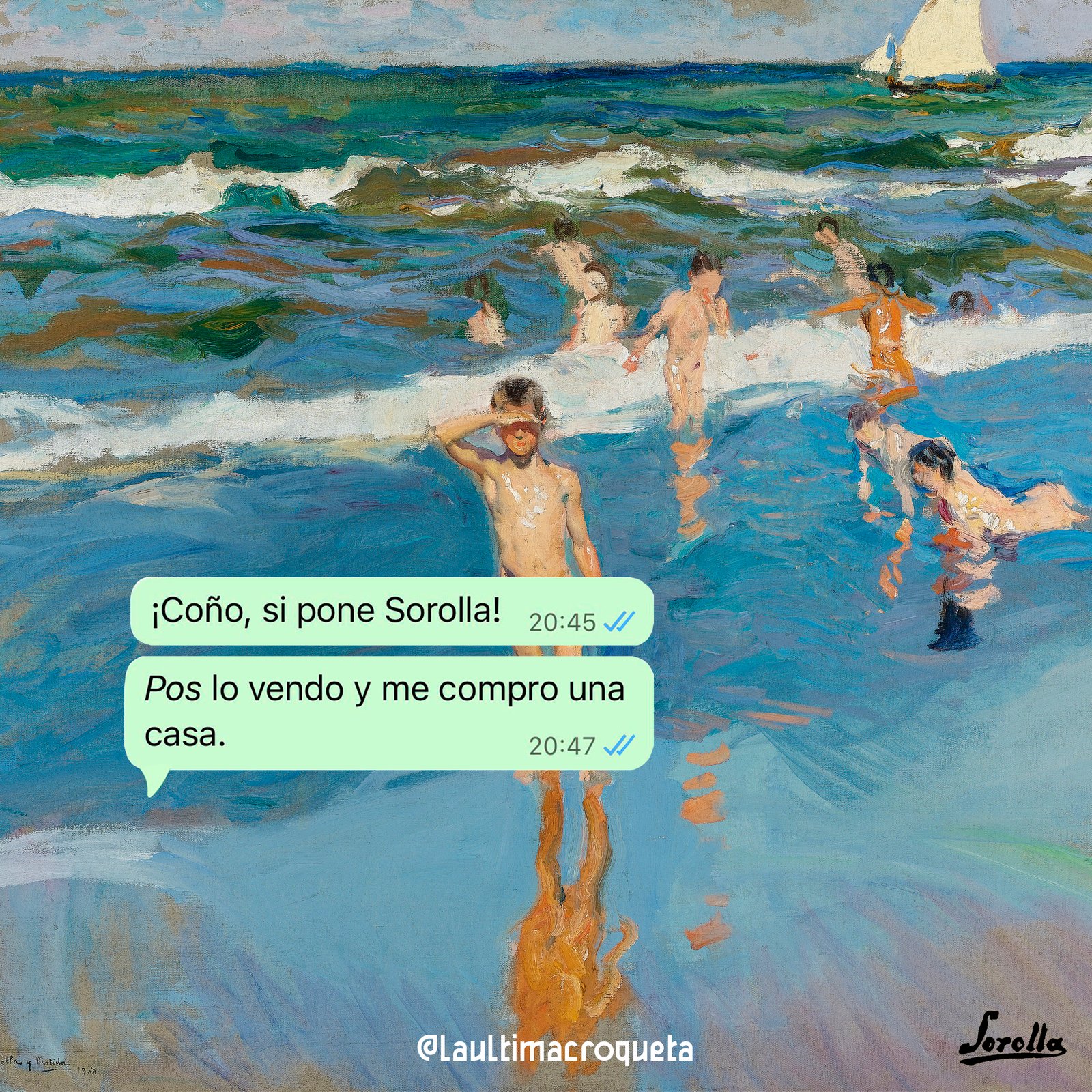 COÑO, ¡SI PONE SOROLLA!